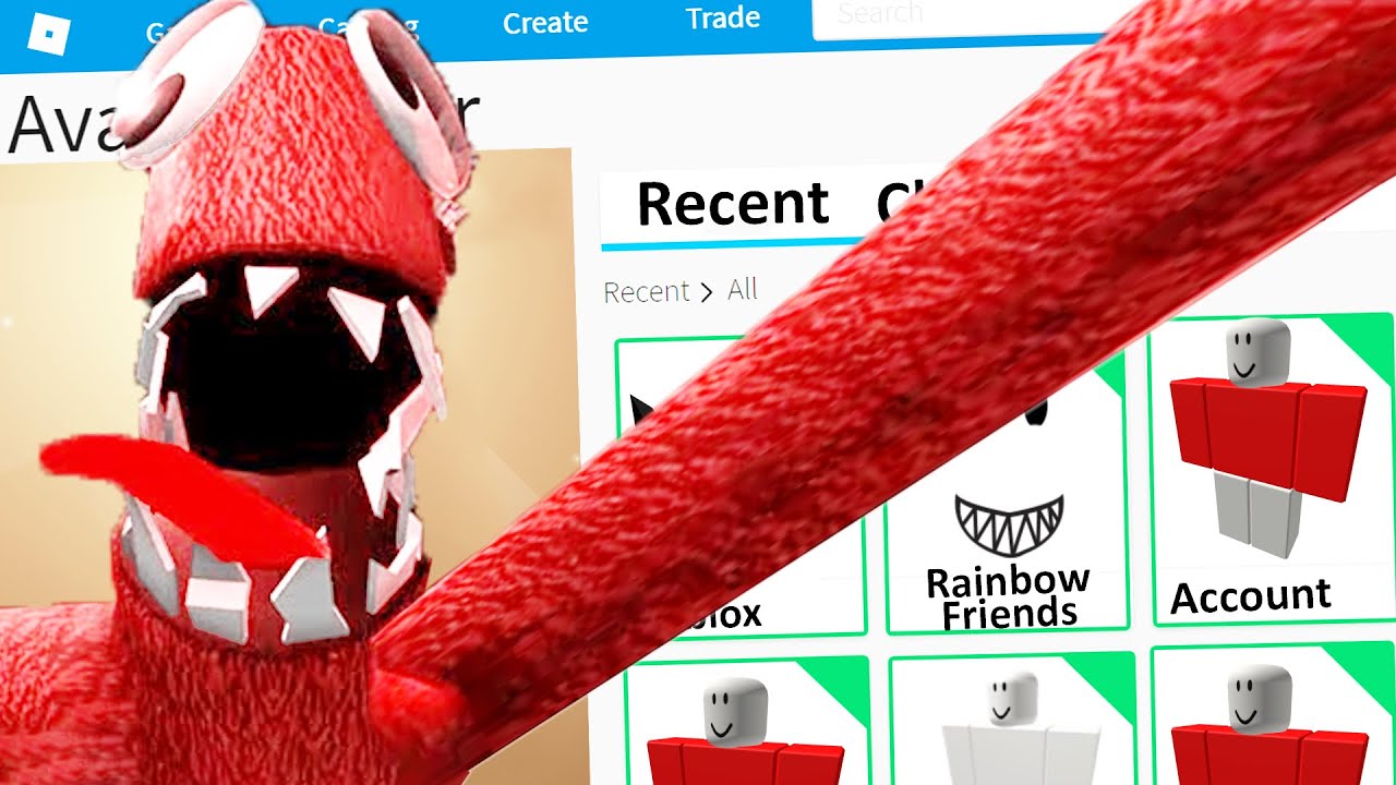 OUTFIT CODE) How to make RED from RAINBOW FRIENDS in Roblox!