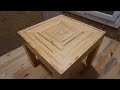 Paletten sehpa yapimi / Making a coffee table from pallet / How to build a coffee table from pallets