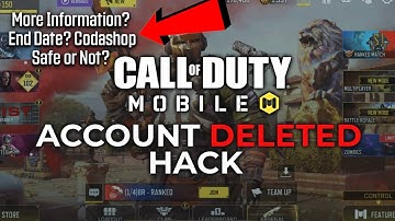 More Info on Codm Account Deletion, is Codashop Safe?