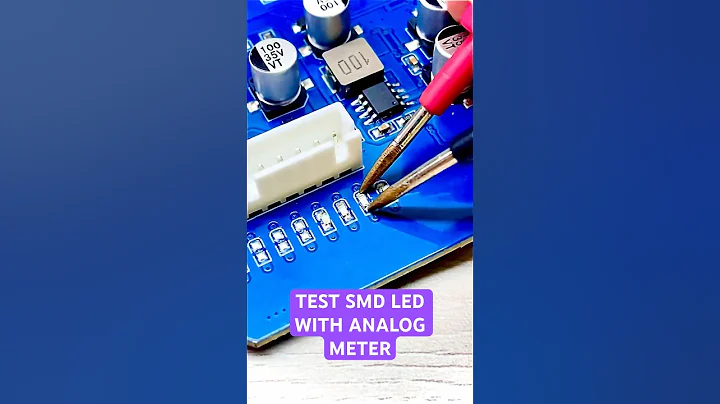 Satisfied SMD LED Tested with Analog Multimeter #electronic #smdled #test #shorts