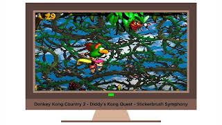 Donkey Kong Country 2 - Diddy's Kong Quest - Stickerbrush Symphony - 30min