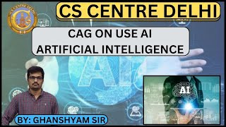 CAG on use AI | ROLE | POWER | DUTIES | BY GHANSHYAM SIR | UPSC | UPPCS | BPSC | 05-10-2023