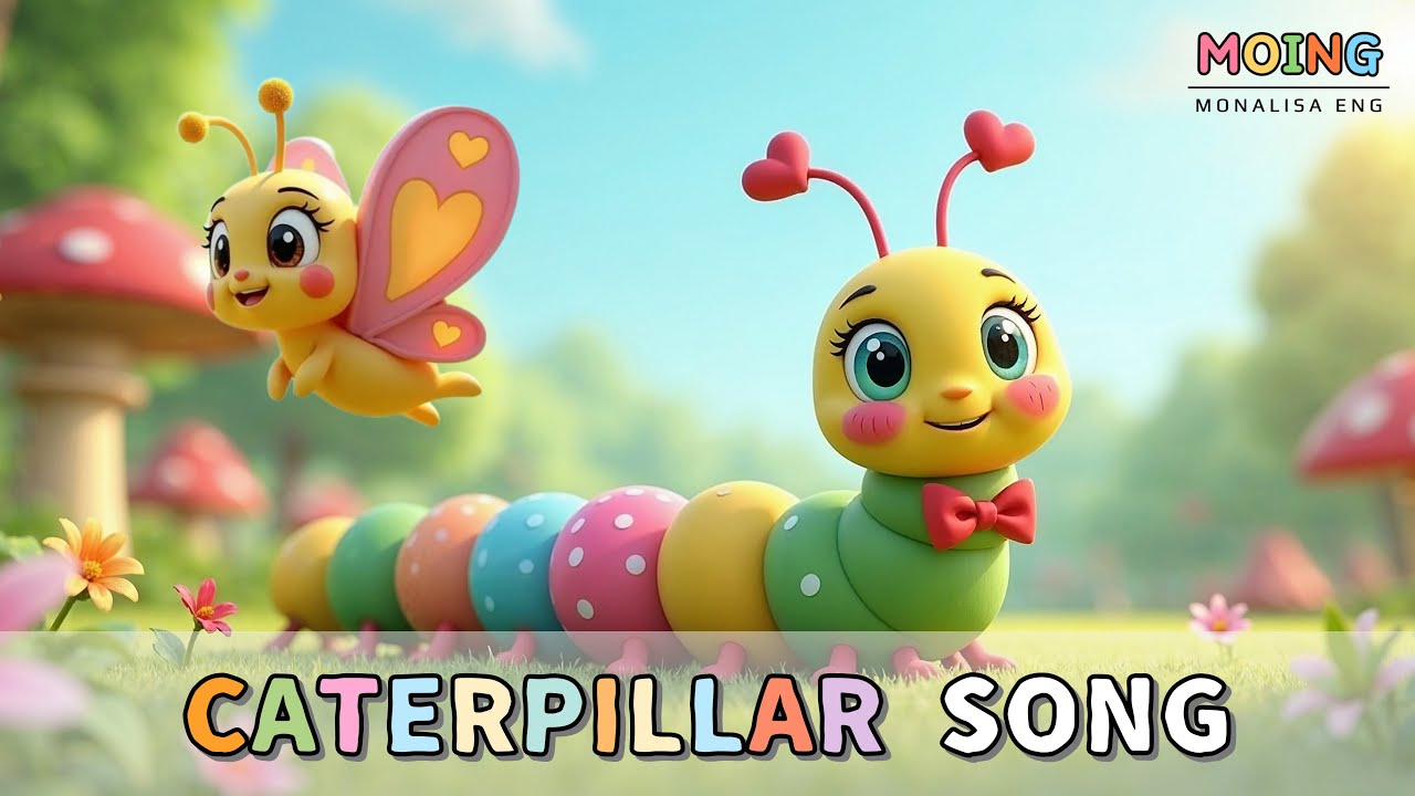 Caterpillar to Butterfly I Caterpillar Song I Kids English I English Song I Monalisa English I Moing