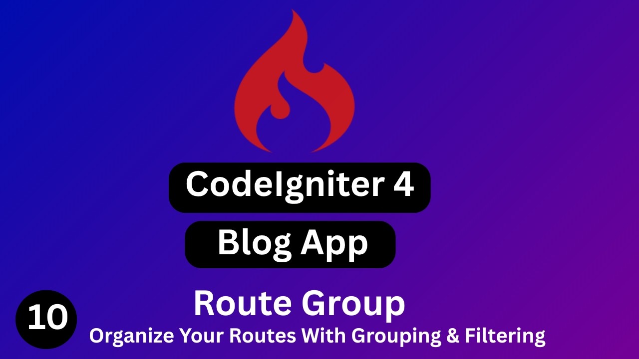 #10 CodeIgniter4 Route Group Tutorial | Organize Routes Like a Pro ...