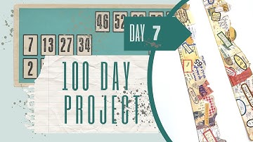 DAY 7 - PAGE EDGE COLLAGE STRIPS - JUNKJOURNAL IDEA. #the100dayproject #100daysproject #craftwithme