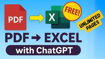 How to Convert PDF to Excel Using ChatGPT (Free & Unlimited Pages)