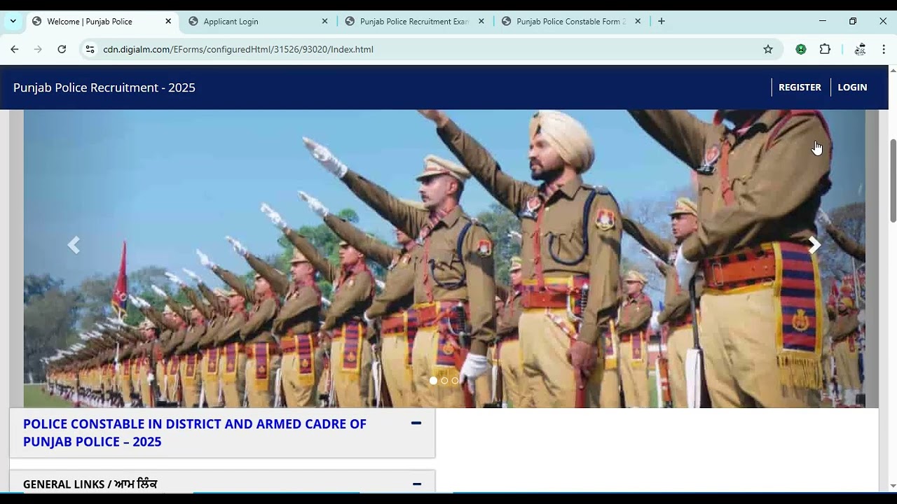 PUNJAB Police Constable Admit Card * Postponed Exam Dates Login Check Details