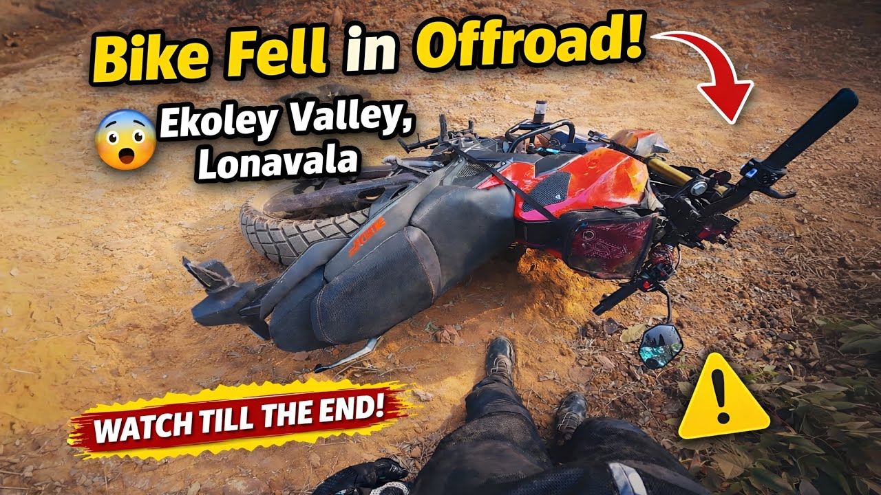 This Offroad Patch Made Me Fall 😵 | Ekole Valley Adventure Ride, Lonavala!