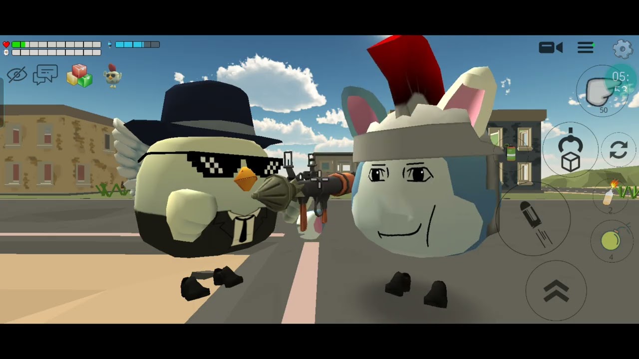 Chicken gun pvp ve çok komik bir şey