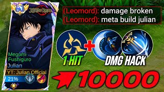 JULIAN CRIT HACK DAMAGE BUILD😱! JULIAN GAMEPLAY - MLBB