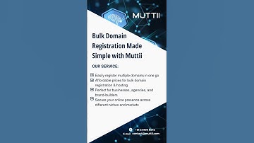 Register 10, 20, or 100 domains—fast & easy with Muttii!