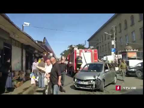 თბილისში, სადგურის მოედნის მიმდებარე ტერიტორიაზე ხანძარია