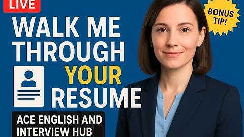 How to Answer - Walk Me Through ur Resume in Job Interview | Best Interview Question Response Guide