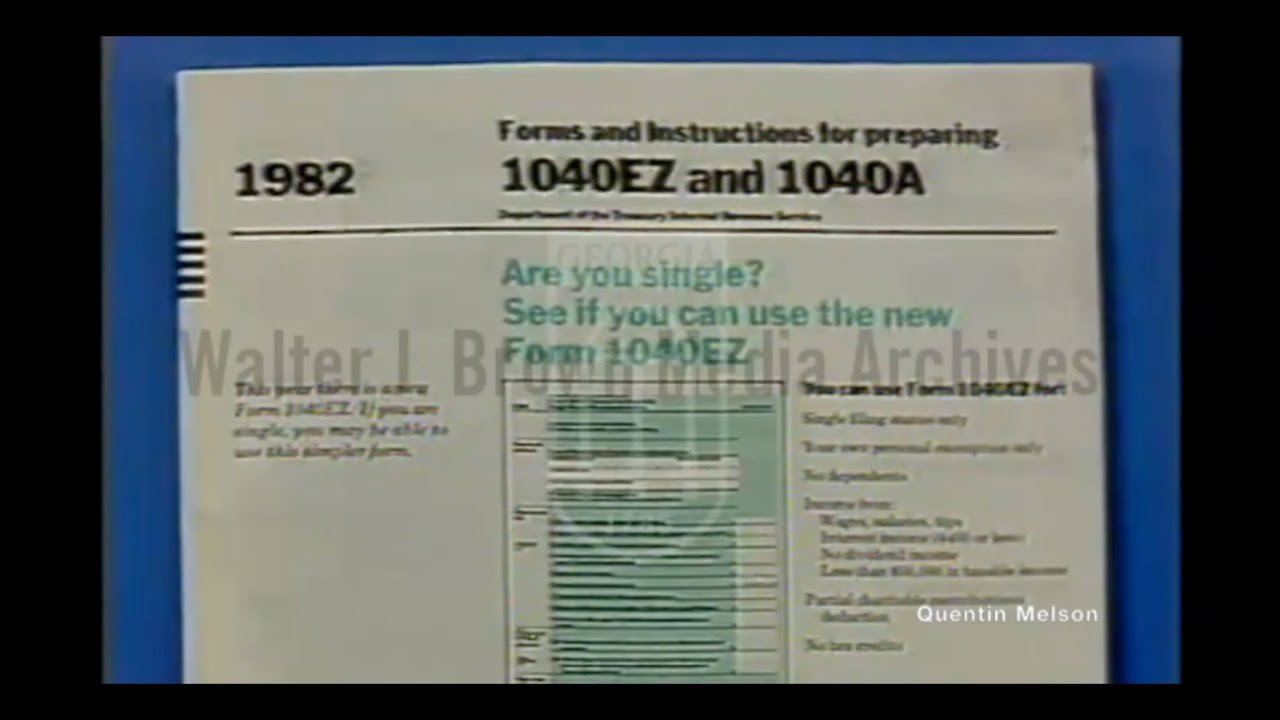 The Introduction of the Tax Form 1040 EZ (November 17, 1982)