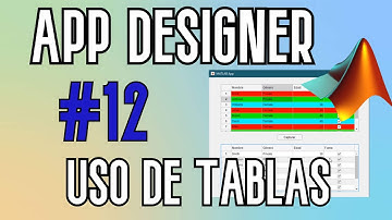 Cómo usar Tablas en App Designer Matlab 💡 | Tutorial español
