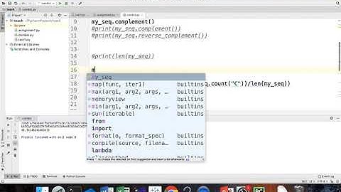 Biopython practical example: Sequence object