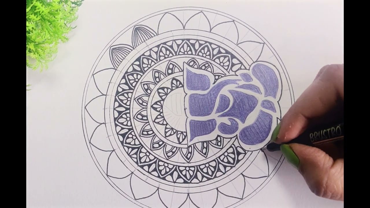 Shree Ganesh Ji Mandala Art 