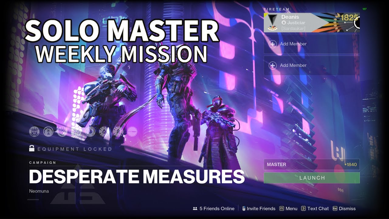 Solo Flawless Master Weekly Mission 1840 - Desperate Measures Boss Cheese | Strand Titan (Destiny 2)