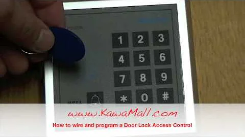 KAWAMALL RFID Door Lock Access Control System Install