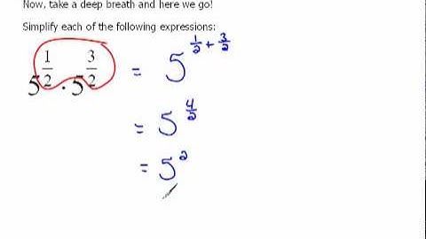 Working with Fractional Exponents 6.2