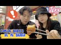COMIENDO BARATO EN EL BARRIO DONDE VIVO - JEKS FT. JIN Coreanos vlog #4