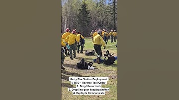 Hasty Fire Shelter Deployment Practice - Intermediate Academy Alaska 2024 #wildlandfiretraining