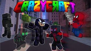 Crafting Every Spiderman Suit! Minecraft Crazy Craft screenshot 4