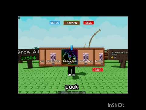 grow a garden insain pack opening 💀#trend #growagarden