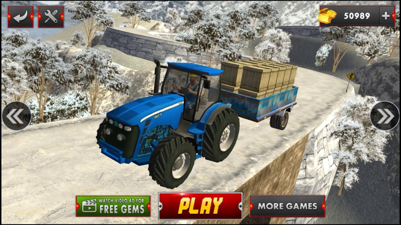 Farm Tractor Cargo Driving Simulator 19 1st To 6th Level (Uphill Career Mode)
