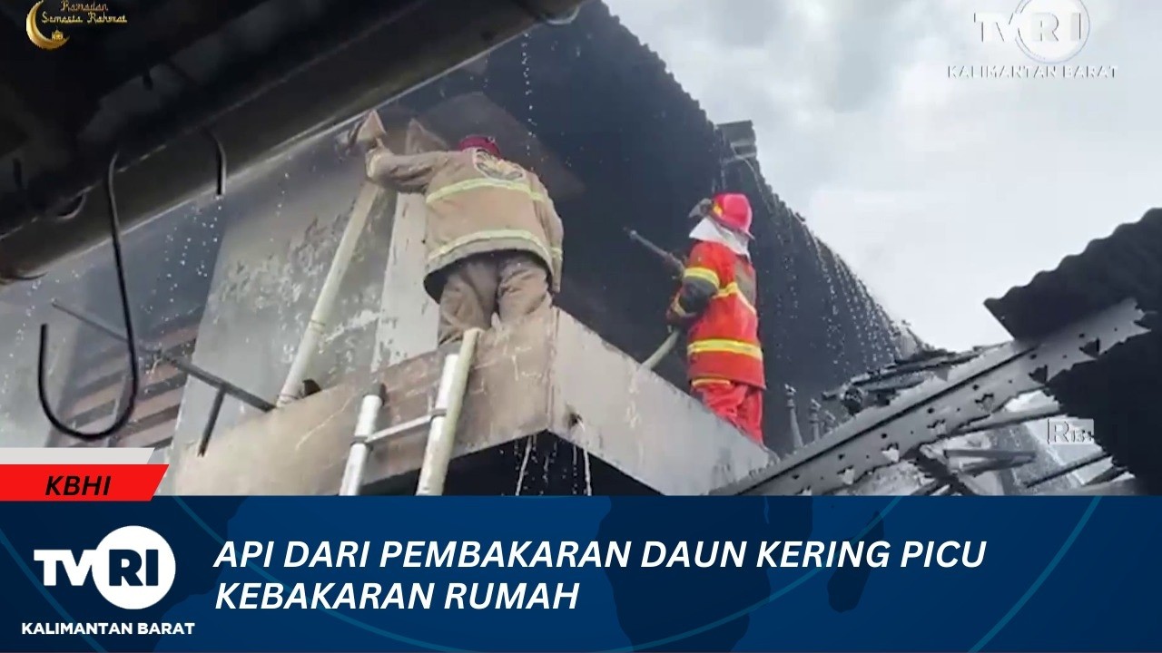 8 MARET 2026 API DARI PEMBAKARAN DAUN KERING PICU KEBAKARAN RUMAH