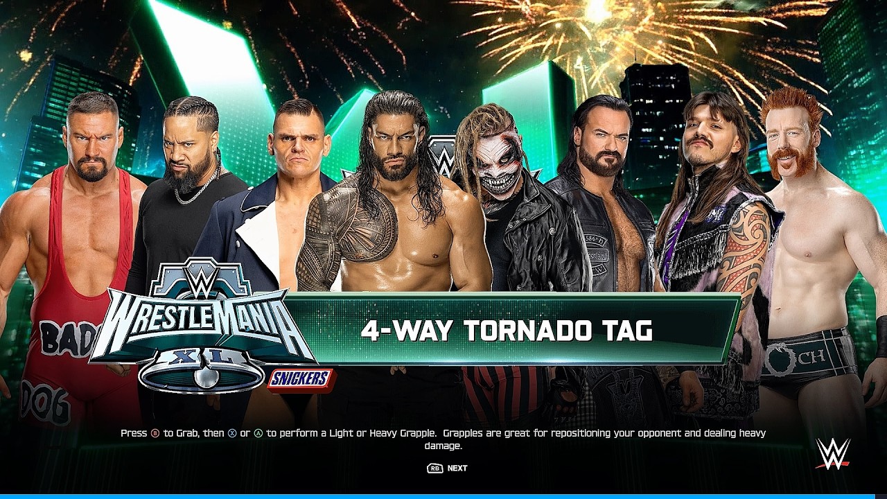 4-Way Elimination Tornado Tag [60Fps/Ultra Graphics - Legendary Difficulty] WWE2K25