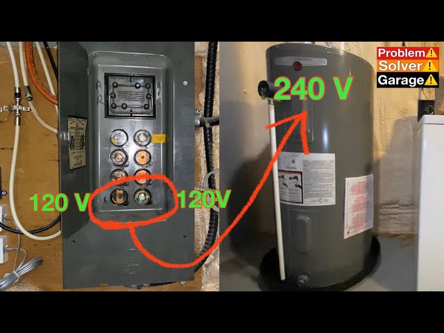 How to Convert 120 V fuses to 240 V (water heater) (compressor) (240V  receptacle) (240 V heater) - YouTube