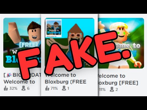 Playing FAKE BLOXBURG GAMES 