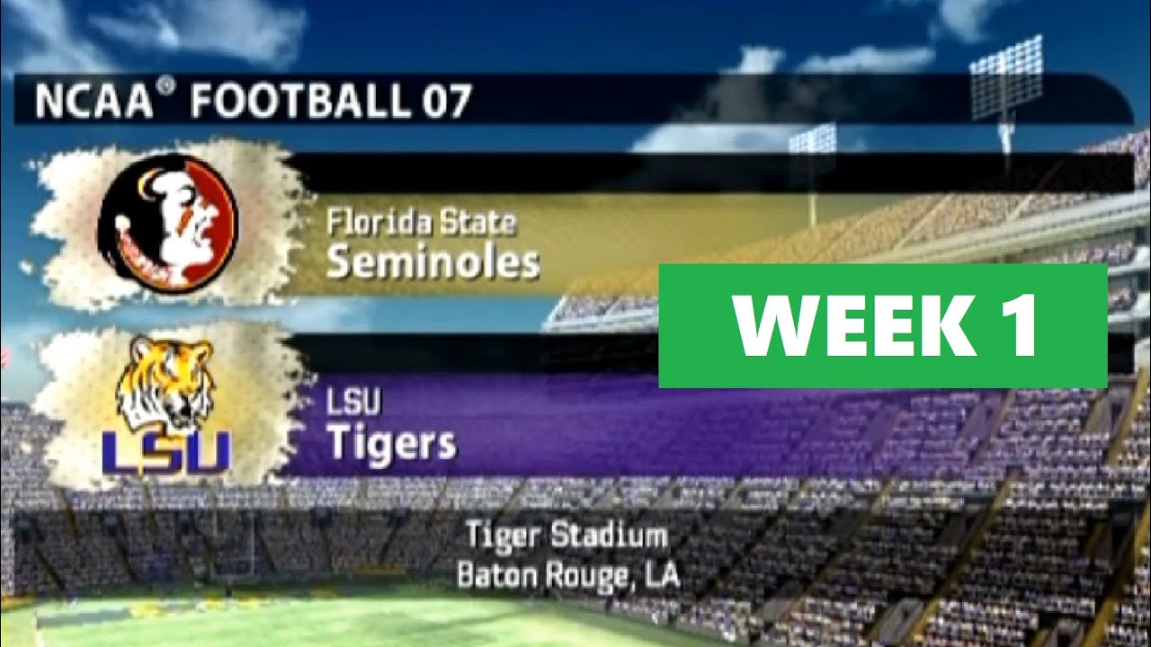 Week 1 Florida State vs LSU - YouTube