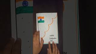 shorts ? White Page ? Independence Day Greeting Card .Easy Independence day card shortvideo viral