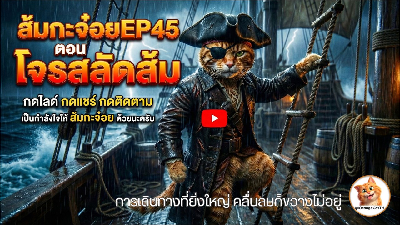 ส้มกะจ๋อย EP45  EPIC ตอน โจรสลัดส้ม  #ส้มกะจ๋อย #แมวส้ม #หมาชิวาว่า #funny #shorts #cat #catvideo