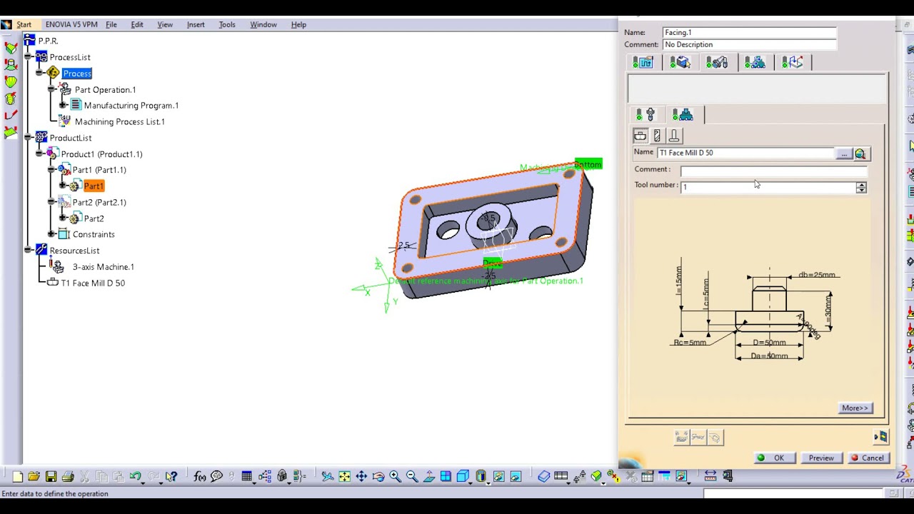 Prismatic Machining CATIA V5 Part 1