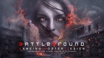 Action gaming poster design photoshop effect | photoshop tutorial cc