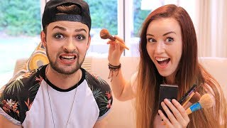GIRLFRIEND DOES MY MAKEUP! - Clare & Ali! 😱