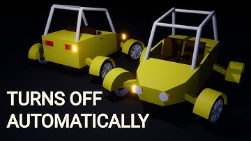 Turn signals with automatic turn off | [Part 11] Low poly vehicle for UE4
