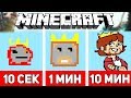 РИСУЕМ АИДА ЗА 10 СЕКУНД / 1 МИНУТУ / 10 МИНУТ В МАЙНКРАФТЕ | Minecraft Битва Художников #2