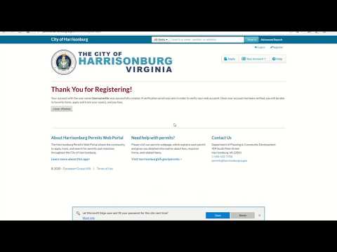 City of Harrisonburg LAMA Permit Management System - How To Video