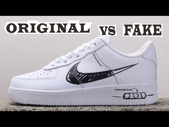 How To Spot Fake Nike Air Force 1 Low White Sneakers – LegitGrails