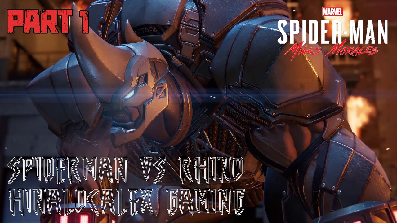 Spider Man Miles Morales Vs Rhino Walkthrough Part 1 (Filipino Gamer ...