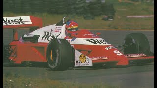 1988 March 8 @ 10 - Piercarlo Ghinzani & Bernd Schneider test Zakspeed 881 @ Misano