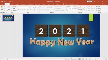 PowerPoint Training |How to Create a Happy New Year 3D Text Effect Animation in PowerPoint