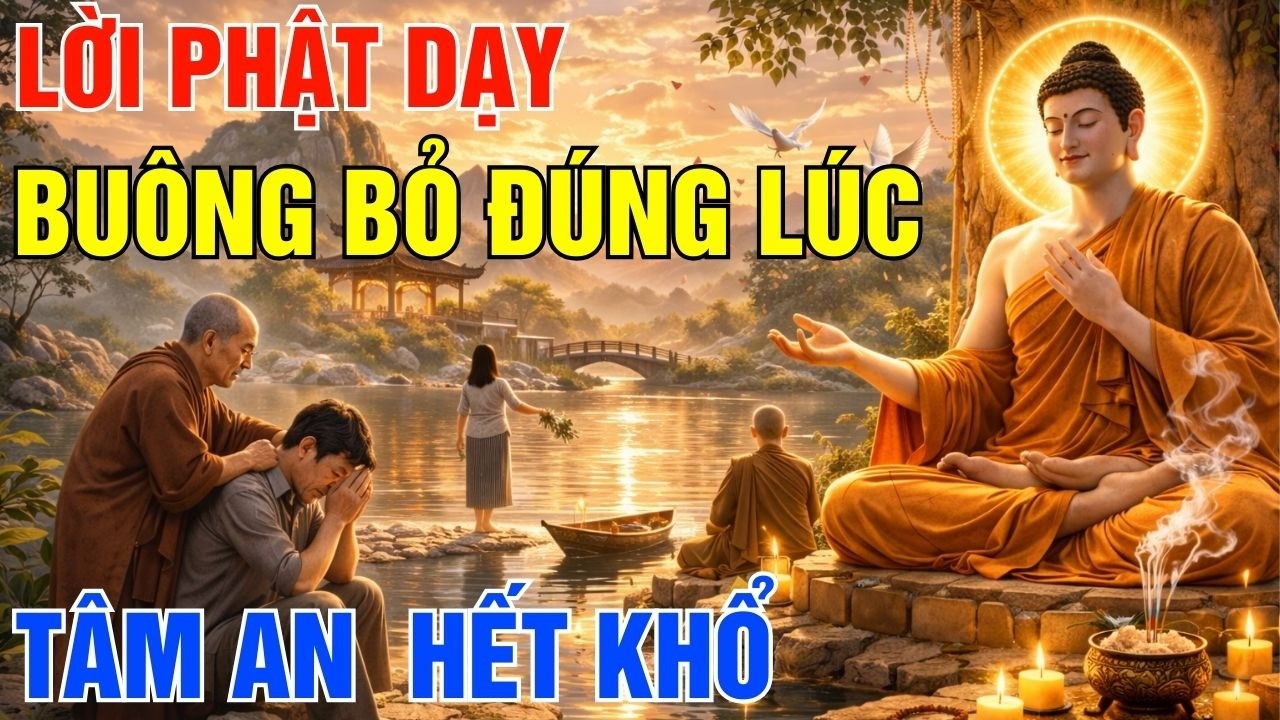 Phật Dạy - Buông Bỏ Đúng Lúc - Tâm An Lạc Đời Hết Khổ | Tiếng Chuông Tĩnh Lặng