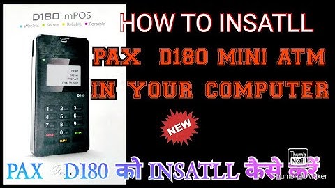 How to install PAX D180 , Pinpaid installation prosses, Pax install prosses, #D180_pinpaid