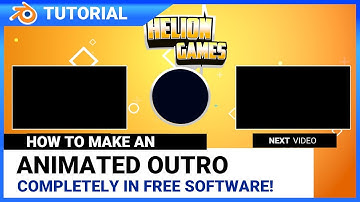 How to Make an Animated Outro for FREE in Blender | TUTORIAL