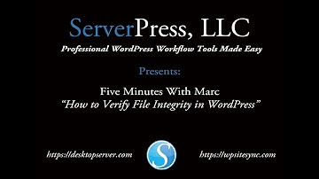Five Minutes with Marc: How to Verify the Integrity of Your WordPress Files